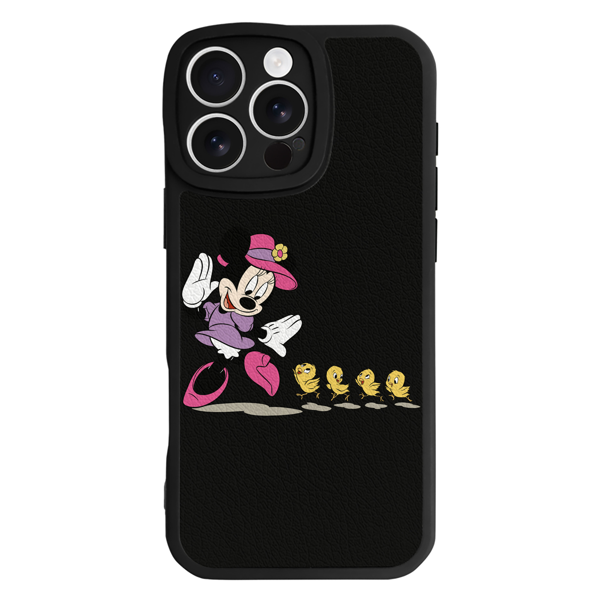 （画像用） ミッキーマウス Mickey Mouse 【iPhone 16シリーズ対応】シリコンスマホケース（レザー調） 材質：シリコン
